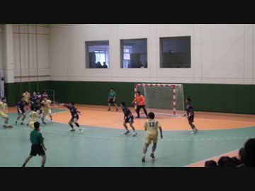 ハンドボールGK、左足１本でスーパーセーブ！