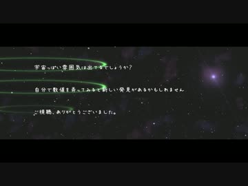 【AviUtl】宇宙っぽい感じ