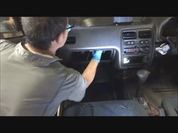 ワークスくんの大冒険⑤室内の作業 空調の修理とかETC取り付け