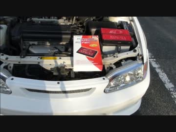 二代目AE111レビンでドライブ Part 8【エアクリ交換 編】