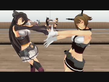 【MMD艦これ】　Big7でLove Shake　【陸奥モデルテスト】