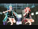 【MMD】Tda式改変ミクさん、テトさんでオツキミリサイタル