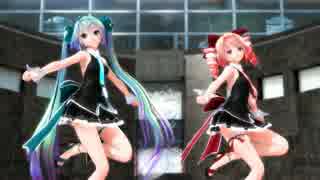 【MMD】Tda式改変ミクさん、テトさんでオツキミリサイタル