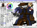 【FF11】黒ガルと白タルを描いてみた