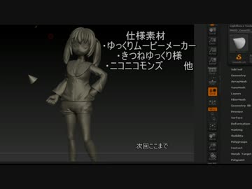 ゆっくり実況　代理ちゃんフィギュアをデジタル造形