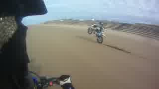 オフロードバイクで！お浜遊び！！ その２！！！
