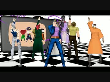 【MMD】スターダストクルセイダースでClimax Jump【ジョジョ】