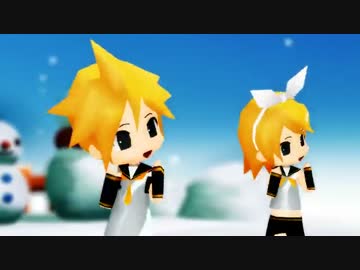 ♦【nano鏡音リンレン/Kagamine Rin Len】好き！雪！本気マジック〈MMD〉♦