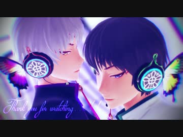 【MMD鬼徹】magnet【白澤様と銀髪くん】