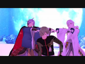 【MMD刀剣乱舞】 ECHO 【鶴丸・歌仙・鶯丸】