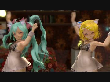 【MMD】Tda改変ちびミク・ちびリン『箱入り娘』【60fps】