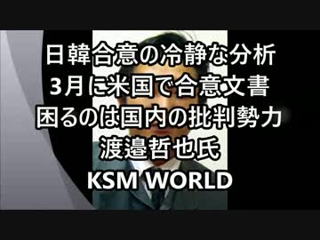 渡邉哲也氏　日韓合意の分析　米国で合意文書　困るのは国内批判勢力