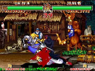 ナコルル 鍔迫り合い蹴り飛ばしキャンセル ニコニコ動画