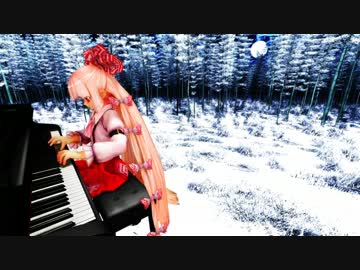 (MMD演奏してみた)東方永夜抄 月まで届け、不死の煙