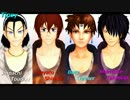 【MMD】東堂＆新開＆バッツ＆高杉で＜Tipsy＞【ペダルFF銀魂】