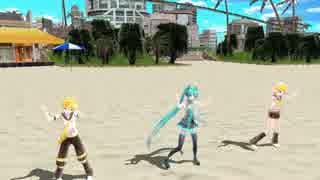 【MMD】 YYB式初音ミクと鏡音リン・レンでshake it!