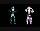 【MMD】 ブラック・白★ロックシュータービーストでWAVE