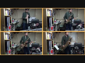 サックス四重奏で「レイトン教授と不思議な町」メドレーを吹いてみた