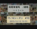 南関東競馬2歳戦ハイライト【15-16シーズン#10】