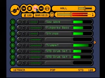 RPGツクール3 No.33 POP を音楽ツクール3で作ってみた。