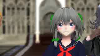 【東方MMD】Tda式改変ティーンスカーレット姉妹と咲夜でMasked bitcH