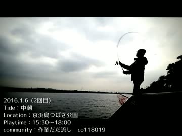 【湾奥釣行記】京浜島つばさ公園_ver.16.1.6【後編】