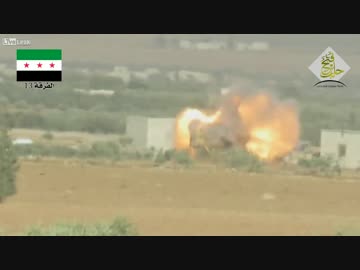 対戦車ミサイルでブルドーザーを破壊