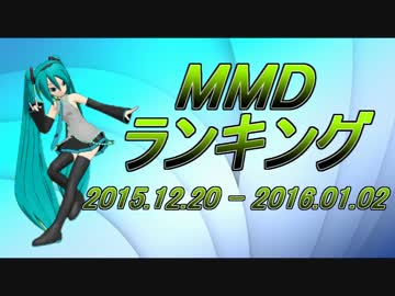 【MikuMikuDance】MMDランキング（12/20～1/2）