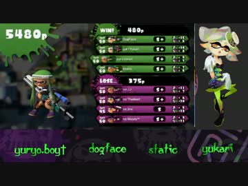 【splatoon】海外大会"KingOfTheVallery"優勝チーム予選　逆転試合集（後半）