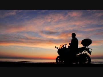 島根発 2015 SWツーリング  part3 -石川 千里浜の夕日に誘われて-