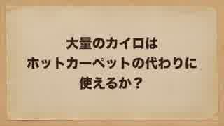 大量のカイロはホットカーペットの代わりに使えるか？