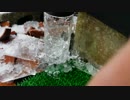 【氷】樋から出てくる筒状の氷【バリバリ】