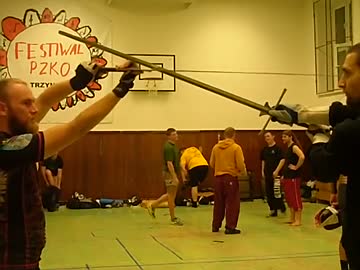 ロングソードの「巻き」の練習