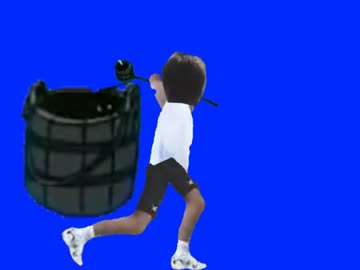 根流しをするマジメ君BB.