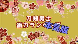 刀剣男士衝力ランキング　本気版