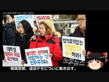 【ゆっくり保守】韓国警察、違法デモについに動き出す。