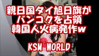 【KSM】親日国タイ旭日旗がバンコクを占領 韓国人火病発作ｗ