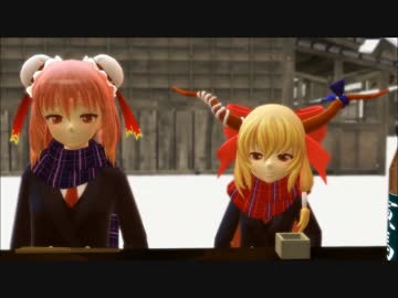 【MMD】萃香と華扇の楽屋トーク①（少年時代の話）
