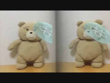 【VR】サンディーとVRアプリで遊んでみた 3D【3D】