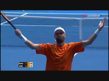 【全豪オープン】プロによるテニスの遊び方（試合中）