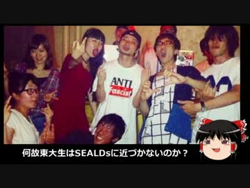 【ゆっくり保守】何故東大生はSEALDsに近づかないのか？