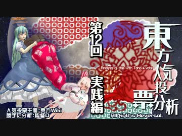第12回東方Project人気投票分析（実践編）