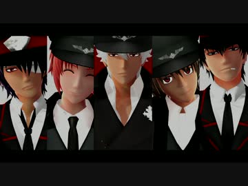 Mmd銀魂 ドs3人 2人でget Up Move ニコニコ動画
