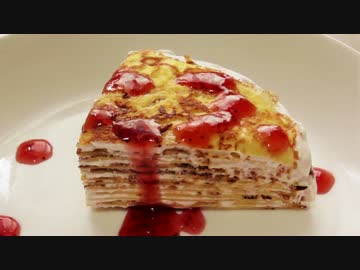 イチゴのミルクレープ　作りました