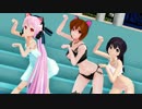【MMD】猫下着ぽい水着で『PiNK CAT』を踊ってもらった