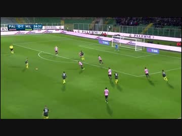 【本田さんは凄いわ】　パレルモ × ACミラン　【完全ハイライト】