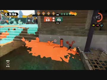 【Splatoon】チームMrakの対抗戦・ガチエリア1周2/4【プレイ動画】