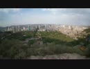 中国旅行記2015年8～9月⑱、蘭州の五泉山公園観光と夕焼けに染まる黄河編