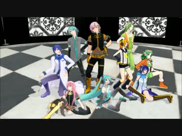 【ＭＭＤ】リンちゃんとボカロ性転換達で威風堂々【性転換亜種含】