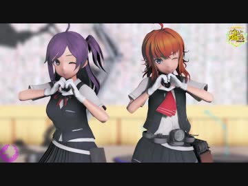 Mmd艦これ ゴリマ式 嵐と萩風でビバハピ Nicozon